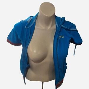 blue coogi zip up hoodie (missing zipper) size‎ youth xl